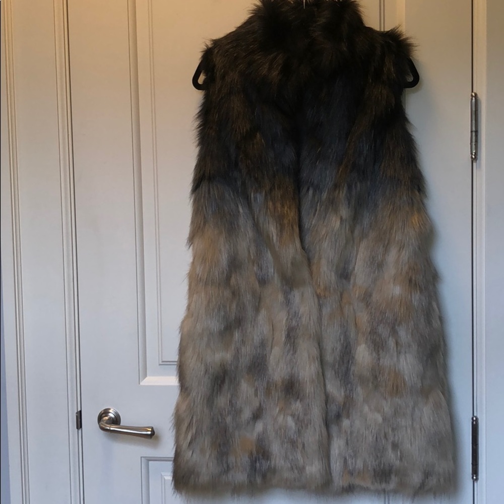 Faux fur vest